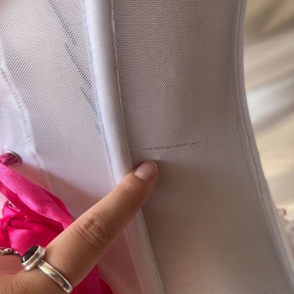 Elegant Moments Insane Sheer heart coquette lace up corset lingerie - Picture 5 of 8